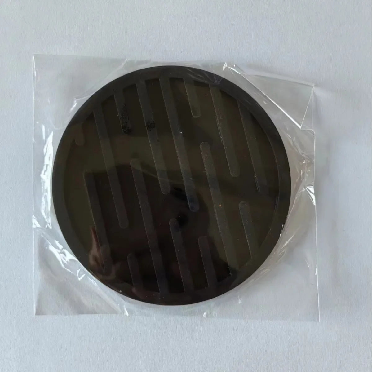 Round Silicone Coaster Striped Water-draining Coasters Anti-slip Heat-insulating Coaster Heat-resistant Coffee Beverage Coaster