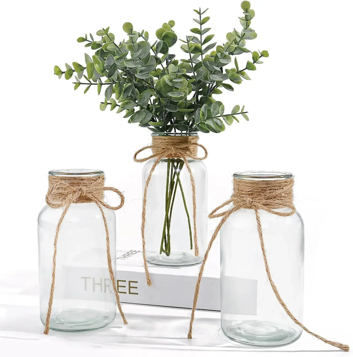 Glass Vases Clear Flowers Vases Nordic Flower Bottle Retro Plants Glass Jar Wedding Decoration Home Decor Home Desktop Decor
